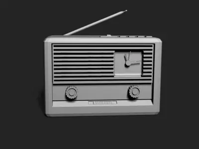 Radio 3D model buy