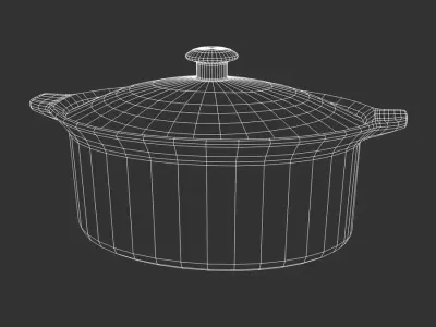  Ceramic Casserole Dish Model, White 