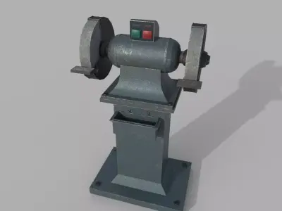 Bench Grinder Low-poly 3D model purchase