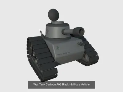 12 War Tanks Cartoon A Collection - Military Vehicle 3D Model Pack