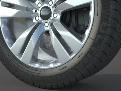 wheel Rim Tire 13 3D model