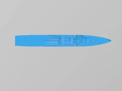 Korn DDG-2 Sea Battle 3D model 3D print model