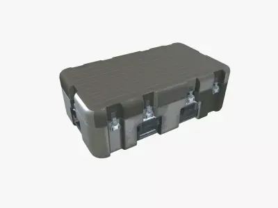 Metallic Crate 3D model