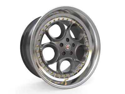 Alfa Romeo custom wheels 3D model