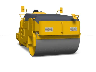 road roller 3D model purchase