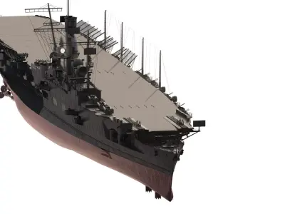 WW2 GERMAN NAVY AIRCRAFT CARRIER 3D model