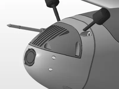 DJI O3 and O4 Pro Air Units support 2024 - for Talon-1400 v2 3D print model