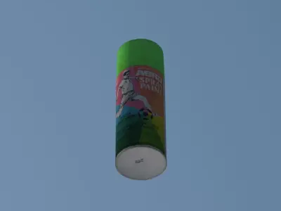 Paint Sprays Low-poly 3D model