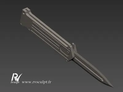 Harley Quinn knife 3D print model