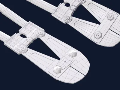 Bolt Cutter 1 Plus 1 PBR Game Ready Low-poly 3D model