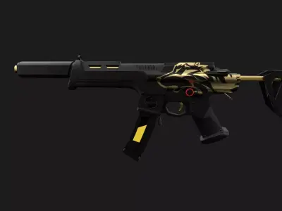 Sci-fi Spectre M4 Low-poly 3D model