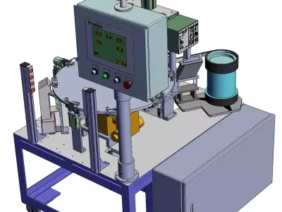 Rotary assembly welding machine 3D model