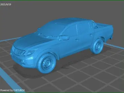 MITSUBISHI L200 TRITON ESCALA H0  3D print model