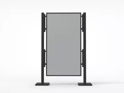 Outdoor Advertising Stand V4 3D model