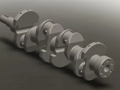 Crankshaft with solidworks 3D model