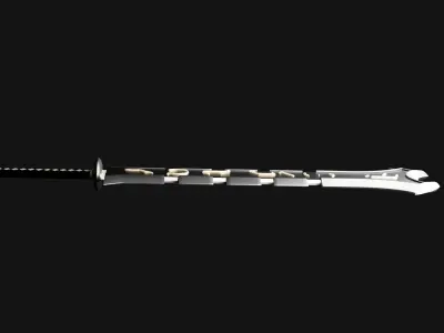 Runic Broad Sword  Low-poly 3D model
