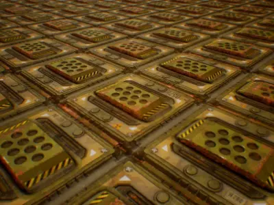 PBR Seamless Sci-Fi Texture 50 Low-poly 3D model