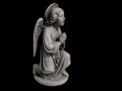 Praying Angel Statue 3D model