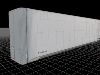 Daikin  Air Conditioner Low-poly 3D model