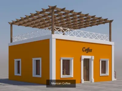 Mexican Coffee and Pharmacy 3D Model Collection