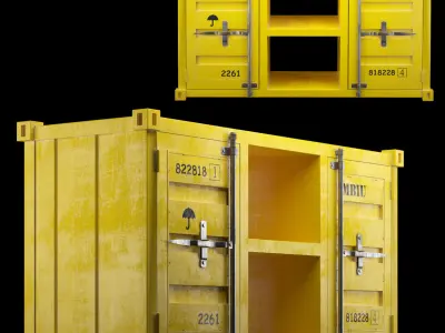 Sea Container 3D Model Pack