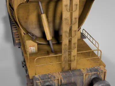 Cereals Train Wagon 3D model