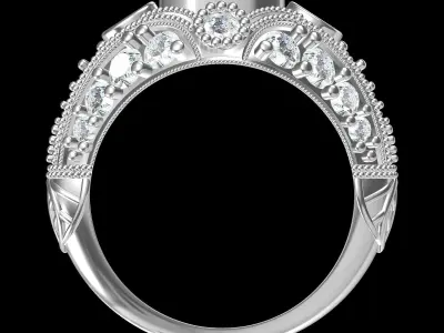 Wedding Ring  3D print model 408