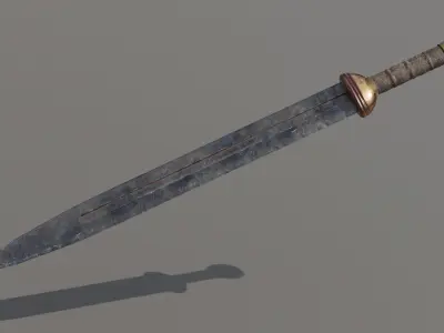 Gladius sword Low-poly 3D model