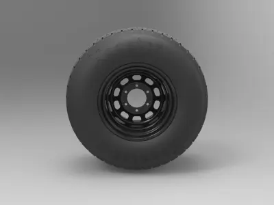 Wheel from Batpod 3D model