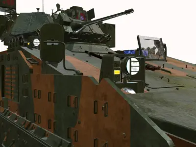 iveco guarani 4x4 br  Low-poly 3D model