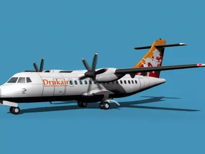 ATR-42-320 Drukair 3D model