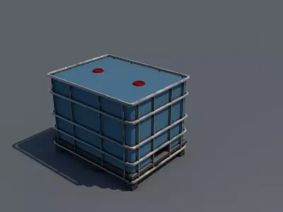 Liquid Container Low-poly 3D model
