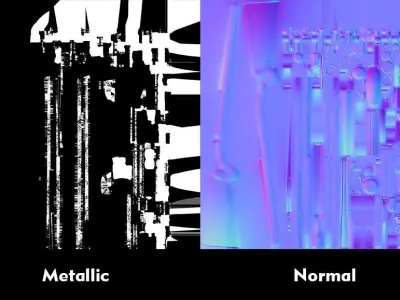Winchester Model 70 Low-poly 3D model