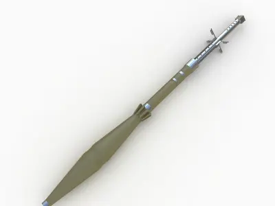 Bazooka missile 3D model