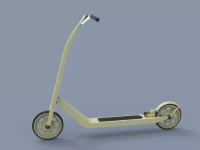 Kick scooter for children 3D model
