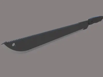 Intario ICK-Machete-P5 Low-poly 3D model