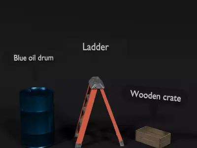 Warehouse Props Pack Low-poly 3D model purchase