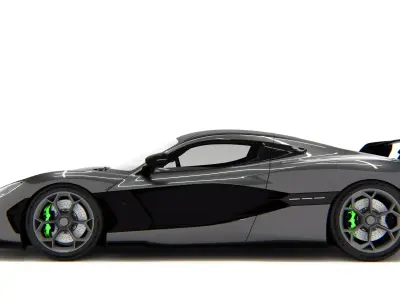 Rimac Nevera R 2025 Low-poly 3D model