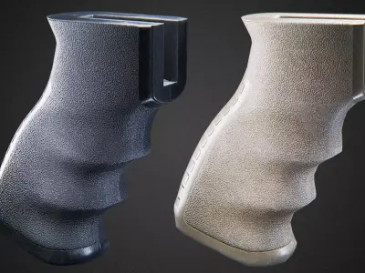 Pistol Grip forward tactical Low-poly 3D model
