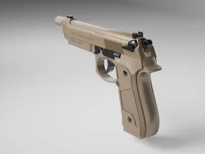 Beretta M9A4 Lowpoly Low-poly 3D model