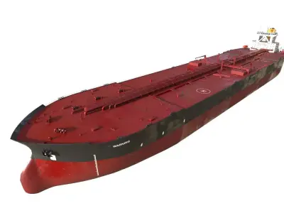 Super  Tanker TI Class  Low-poly 3D model