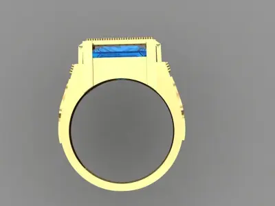 om ring 3D print model 3D print model