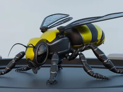 Robot Bee 3D model purchase