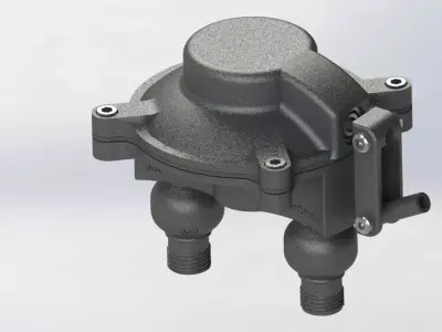 Efficient diaphragm pump 3D print model