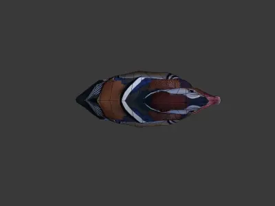 Mandarin duck 3d Low-poly 3D model