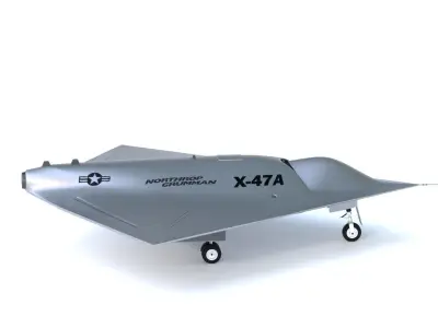 Northrop Grumman X-47A Pegasus - THE MIGHTY DIAMOND - Low-poly 3D model