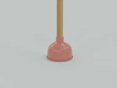 Sink and Toilet Plunger 3D Model 3D model