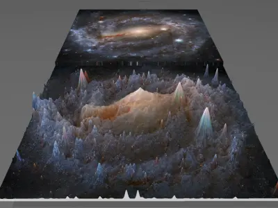 NGC 2336 GALAXY 3D SOFTWARE ANALYSIS 3D print model