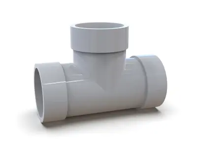 PVC T Joint pipe 3D print model