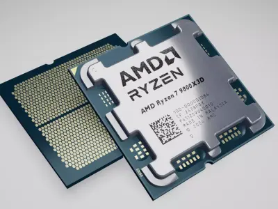 AMD Ryzen 7 9800X3D Realistic PBR 3D Model  3D model
